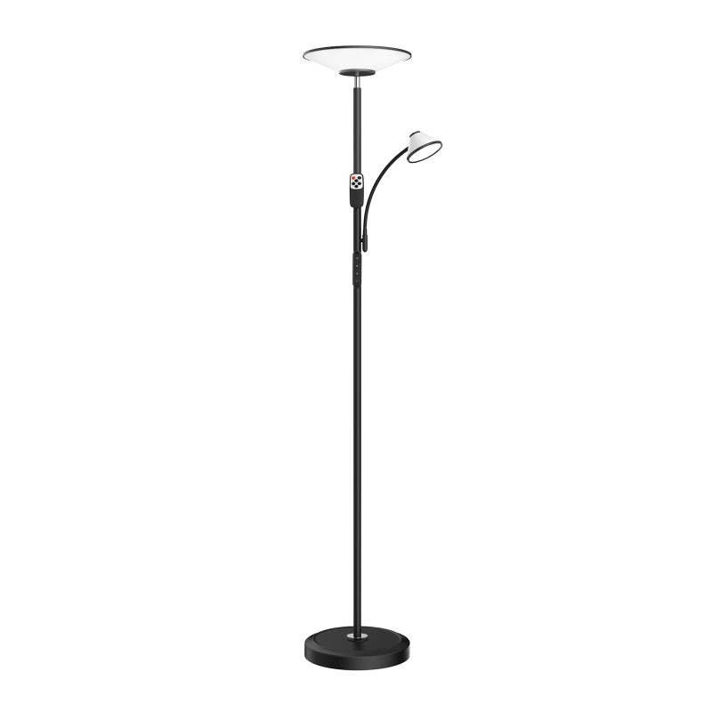 Torchiere Standing Lamp with Wall Switch and Remote