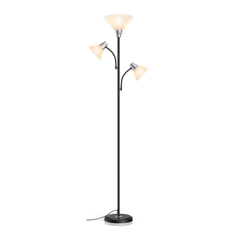 Sky Dome Tree Torchiere Floor Lamp with Reading Lamps